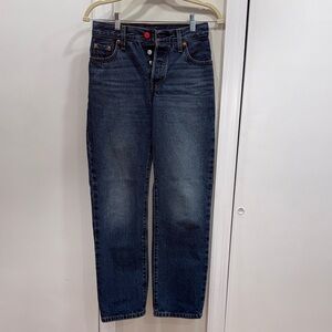 Levi's Dark Blue Straight Leg 501 90s Women's Jeans